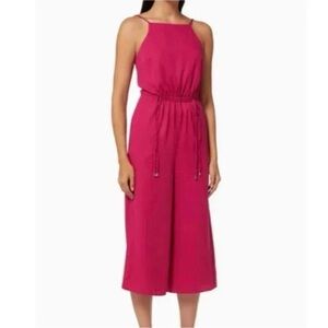 Ted Baker London Deep Pink Melnie Drawstring Waist Jumpsuit Size 3 (8US)